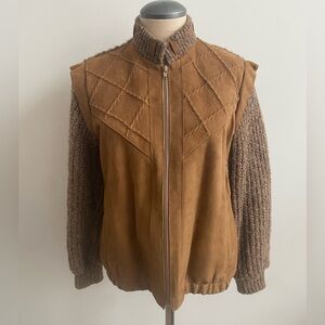 Tundra Brown and Tan Knit Jacket